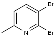 2,3-二溴-6-甲基吡啶 结构式