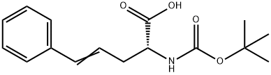 (R)-N-BOC-スチリルアラニン 化学構造式