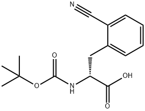 BOC-D-2-氰基苯丙氨酸,261380-28-3,结构式