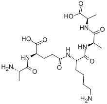 ALA-D-GAMMA-GLU-LYS-D-ALA-D-ALA Structure