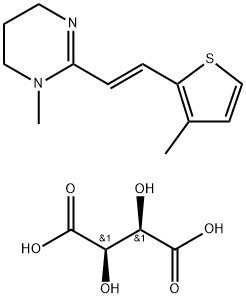 酒石酸モランテル 化学構造式