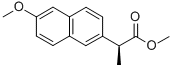 (S)-2-(6-メトキシ-2-ナフチル)プロピオン酸メチル 化学構造式