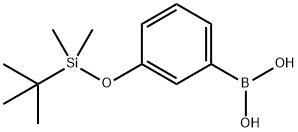 3-(tert-ブチルジメチルシリルオキシ)フェニルボロン酸 化学構造式