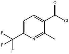 2-メチル-6-(トリフルオロメチル)ニコチノイルクロライド ニコチン酸 塩化物 化学構造式