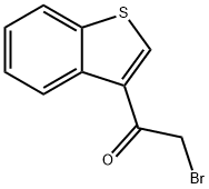 1-苯并[b]噻吩-3-基-2-溴乙基-1-酮,26167-45-3,结构式
