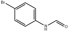 N-(4-ブロモフェニル)ホルムアミド 化学構造式