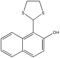 1-(1,3-二硫代-2-基)萘-2-醇 结构式