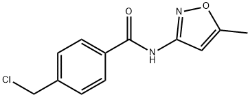 4-(CHLOROMETHYL)-N-(5-METHYLISOXAZOL-3-YL)BENZAMIDE Structure