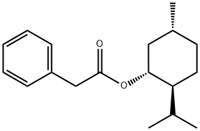 [1R-(1alpha,2beta,5alpha)]-p-menthyl phenylacetate  Structure