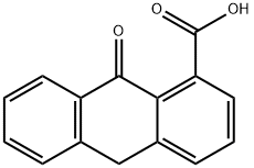 9,10-DIHYDRO-9-OXO-1-ANTHRONIC ACID Struktur