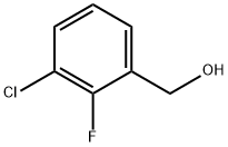 3-クロロ-2-フルオロベンジルアルコール 化学構造式
