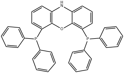 4,6-ビス(ジフェニルホスフィノ)フェノキサジン 化学構造式