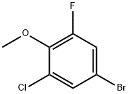 4-BROMO-2-CHLORO-6-FLUOROANISOLE Struktur