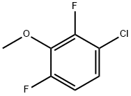 3-クロロ-2,6-ジフルオロアニソール 化学構造式
