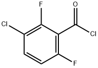 3-CHLORO-2,6-DIFLUOROBENZOYL CHLORIDE Structure