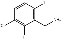 3-クロロ-2,6-ジフルオロベンジルアミン 化学構造式
