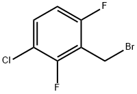 3-CHLORO-2,6-DIFLUOROBENZYL BROMIDE Structure