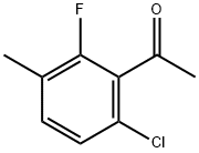 6'-氯-2'-氟-3'-甲基苯乙酮 结构式