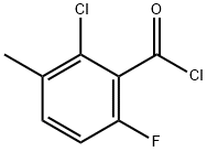 6-CHLORO-2-FLUORO-3-METHYLBENZOYL CHLORIDE Struktur