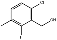 6-CHLORO-2-FLUORO-3-METHYLBENZYL ALCOHOL Structure