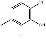 6-クロロ-2-フルオロ-3-メチルフェノール 化学構造式