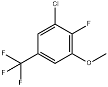 3-CHLORO-2-FLUORO-5-(TRIFLUOROMETHYL)ANISOLE Structure