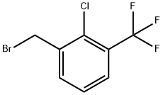 2-クロロ-3-(トリフルオロメチル)ベンジルブロミド 化学構造式