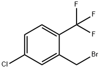 5-CHLORO-2-(TRIFLUOROMETHYL)BENZYL BROMIDE Structure