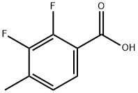 2,3-二氟-4-甲基苯甲酸, 261763-37-5, 结构式