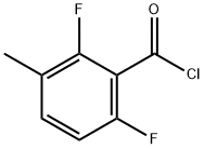 2,6-ジフルオロ-3-メチルベンゾイルクロリド 化学構造式