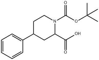 4-PHENYL-PIPERIDINE-1,2-DICARBOXYLIC ACID 1-TERT-BUTYL ESTER Structure