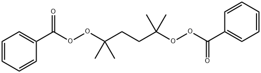 2,5-ジメチル-2,5-ジ(ベンゾイルペルオキシ)ヘキサン 化学構造式