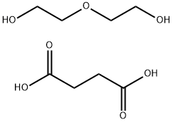 ポリ(ジエチレン グリコール サクシネート) 化学構造式