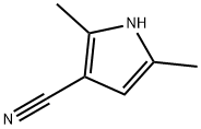 2,5-二甲基-1H-吡咯-3-甲腈, 26187-29-1, 结构式
