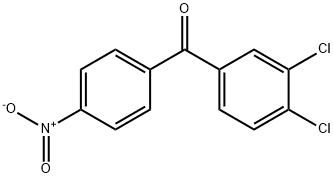(3,4-二氯苯)(4-硝基苯)甲酮, 26189-47-9, 结构式