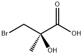 (2R)-3-Bromo-2-hydroxy-2-methylpropanoic acid Struktur