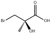 (2R)-3-Bromo-2-hydroxy-2-methylpropanoic acid Structure