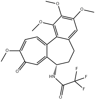 N-[(S)-5,6,7,9-Tetrahydro-1,2,3,10-tetramethoxy-9-oxobenzo[a]heptalen-7-yl]-2,2,2-trifluoroacetamide Structure
