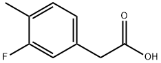 3-フルオロ-4-メチルフェニル酢酸 化学構造式