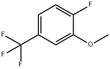 2-フルオロ-5-(トリフルオロメチル)アニソール 化学構造式