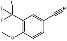 4-メトキシ-3-(トリフルオロメチル)ベンゾニトリル 化学構造式