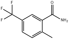 2-メチル-5-(トリフルオロメチル)ベンズアミド 化学構造式
