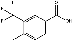 4-メチル-3-(トリフルオロメチル)安息香酸 化学構造式