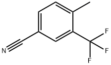 4-甲基-3-三氟甲基苯甲腈 结构式