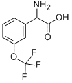 3-(TRIFLUOROMETHOXY)-DL-PHENYLGLYCINE, 261952-23-2, 结构式