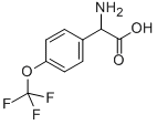 4-(三氟甲氧基)-DL-苯基甘氨酸 结构式