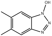 1H-Benzotriazole,  1-hydroxy-5,6-dimethyl- Structure
