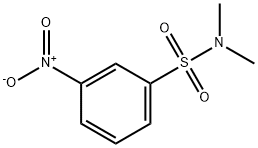 N,N-ジメチル-3-ニトロベンゼンスルホンアミド 化学構造式