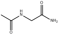 Nα-アセチルグリシンアミド 化学構造式