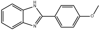2-(4-メトキシフェニル)-1H-ベンズイミダゾール 化学構造式